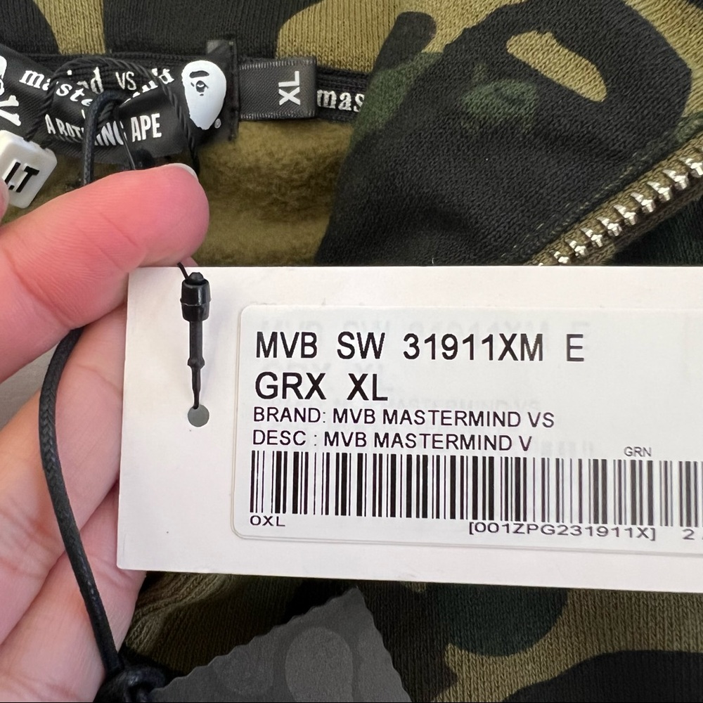 🖤 NWT🖤 BAPE MASTERMIND JAPAN Skull & Tiger Camo Hoodie - Picture 14 of 16